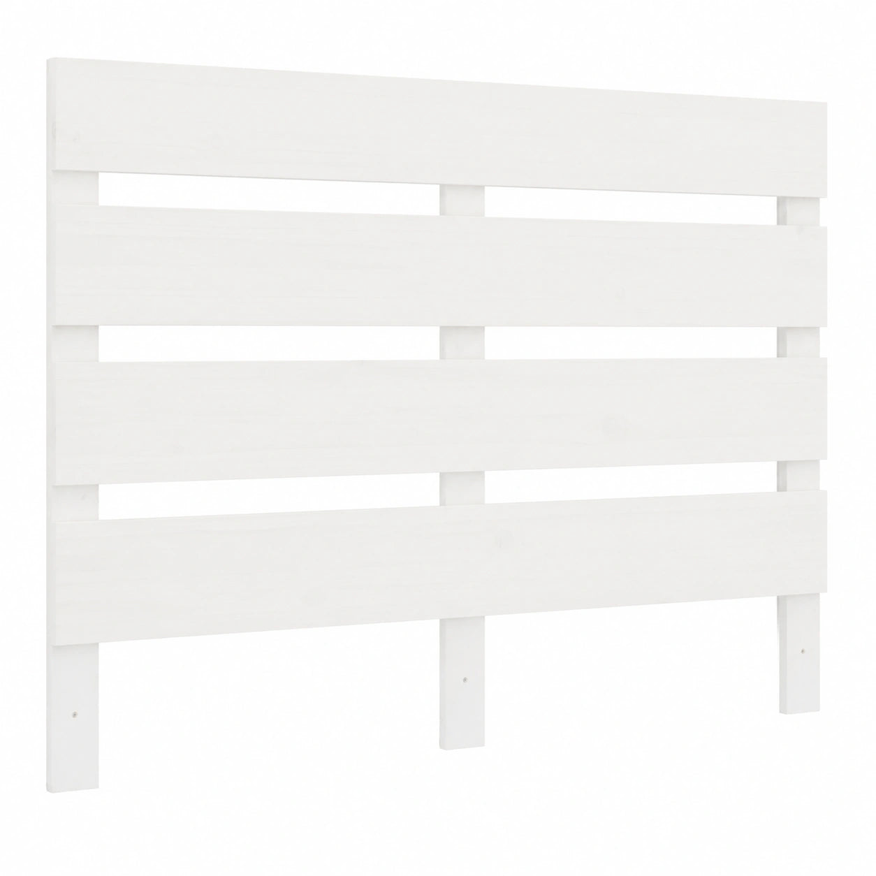 Cabecero de Madera Maciza de Pino Blanco para Cama, 75x3x80 cm, Diseño Moderno para Dormitorio