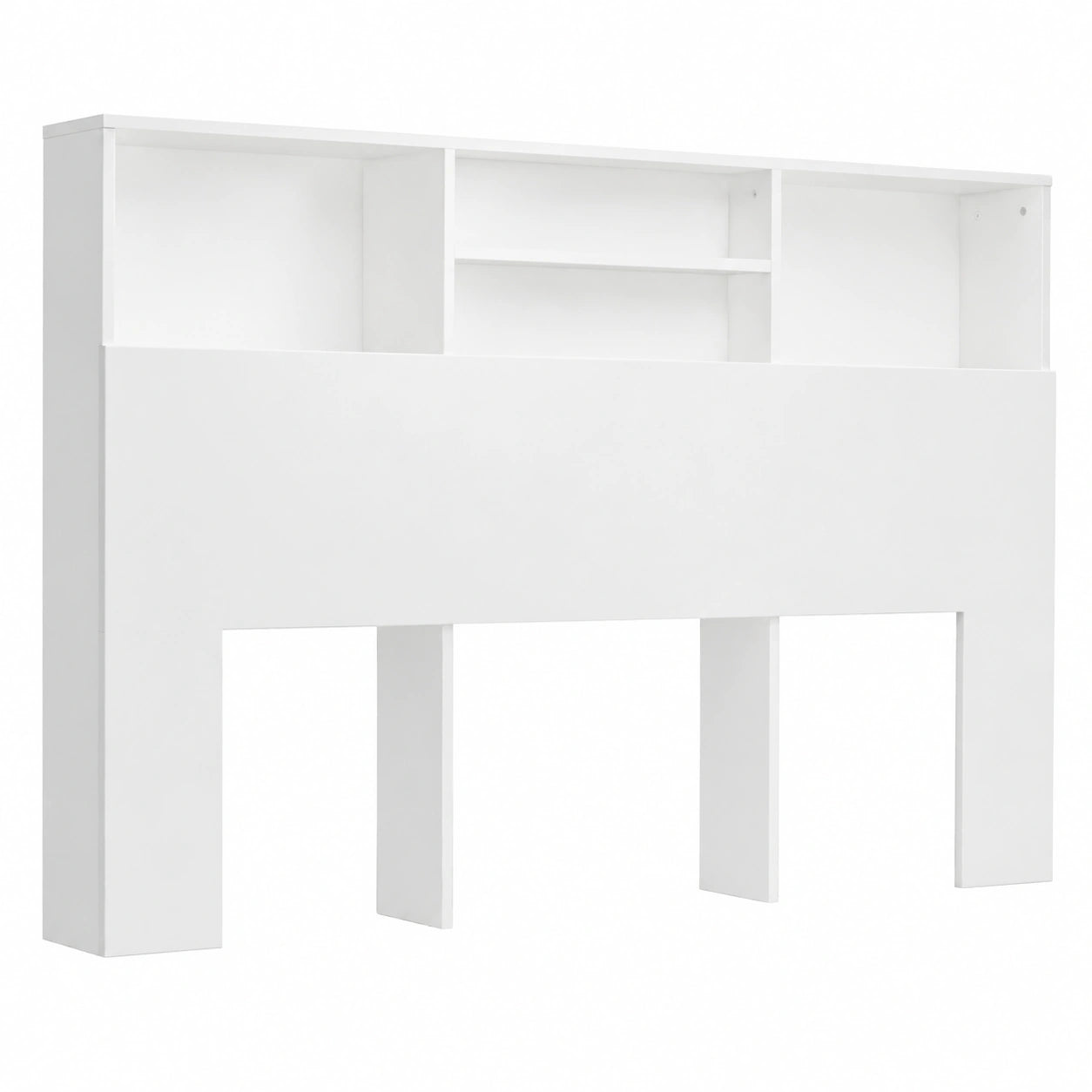 Cabecero de Almacenamiento Blanco para Dormitorio 160x19x103,5 cm