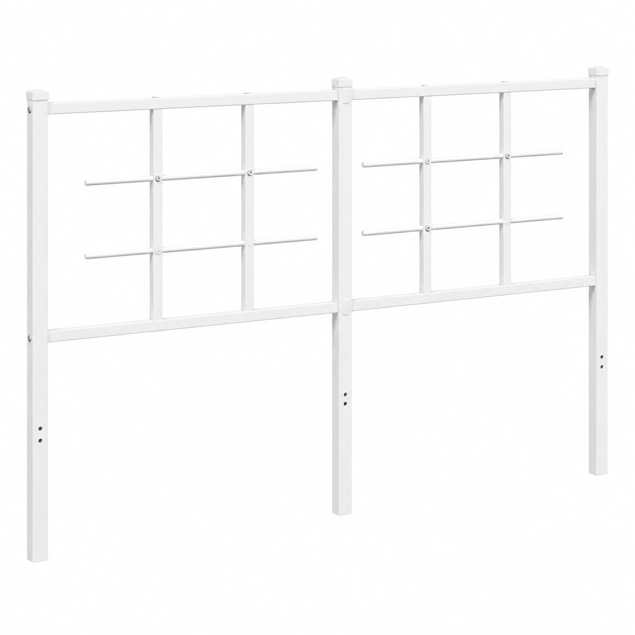 Cabecero Decorativo de Metal Blanco para Cama 135 cm