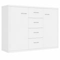 Mueble Auxiliar de Madera Blanca 88x30x65 cm