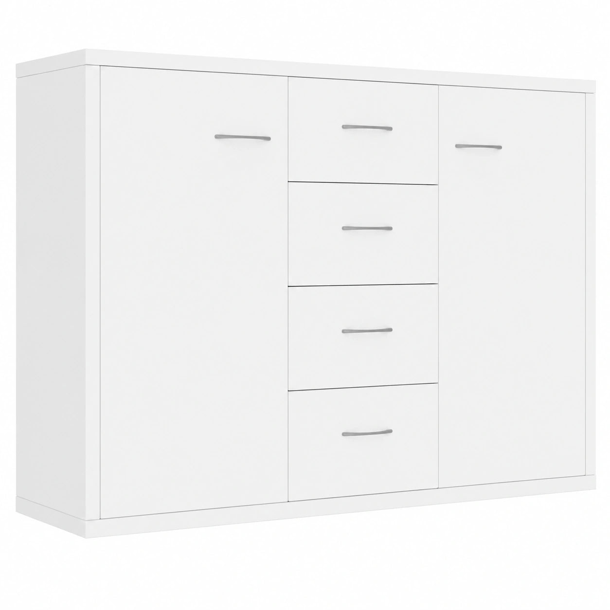 Mueble Auxiliar de Madera Blanca 88x30x65 cm