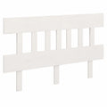 Cabecero de Cama de Madera de Pino Maciza Blanca 203,5x3x81 cm para Dormitorio