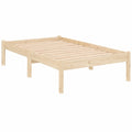 Cama de Pino Maciza 100x190 cm sin Colchón para Dormitorio