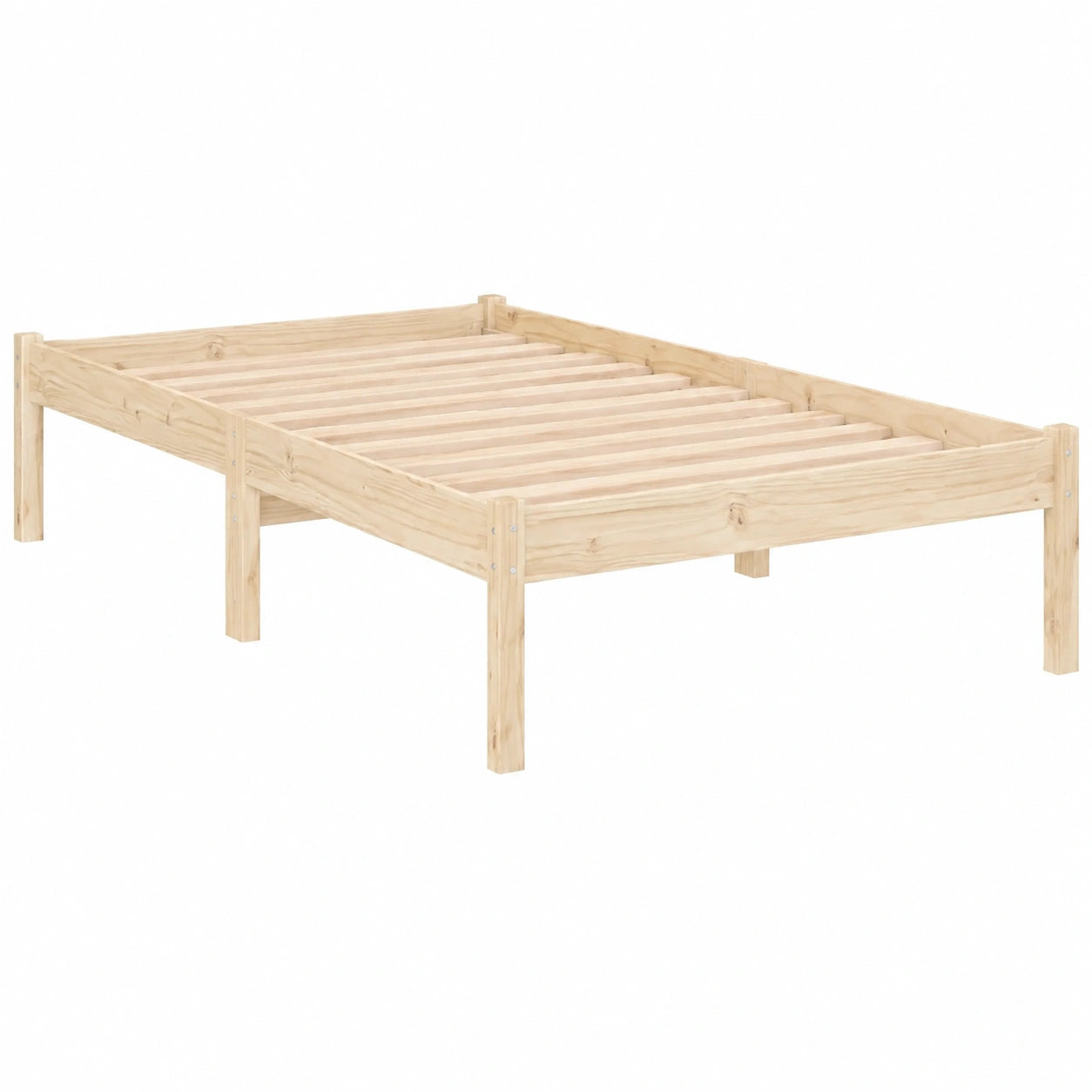 Cama de Pino Maciza 100x190 cm sin Colchón para Dormitorio