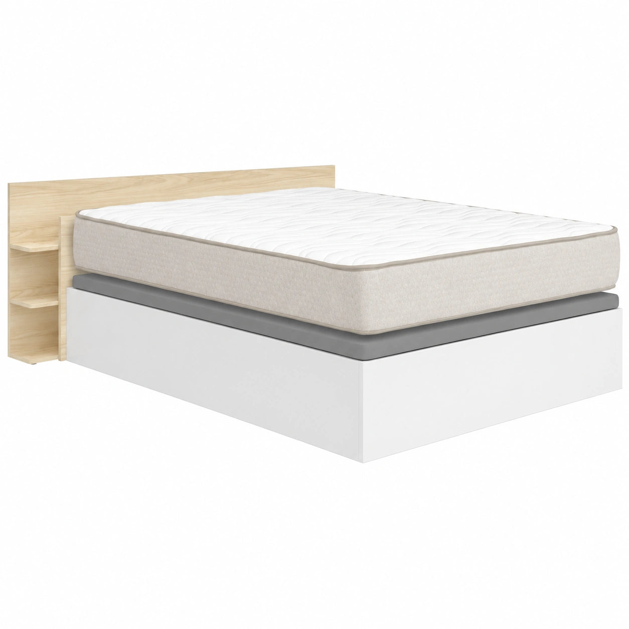 Conjunto Dormitorio: Canapé Nest y Cabecero Tori con Colchón Viscoelástico Nova 150x190 cm