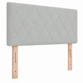 Cabecero de Terciopelo Gris Claro 100 cm, Diseño Moderno y Ajustable para Dormitorio, Elegancia y Funcionalidad