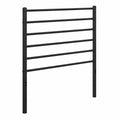 Cabecero de Metal Negro para Cama Individual, 80 cm
