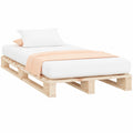 Cama de Palets de Madera de Pino 90x190 cm para Dormitorio
