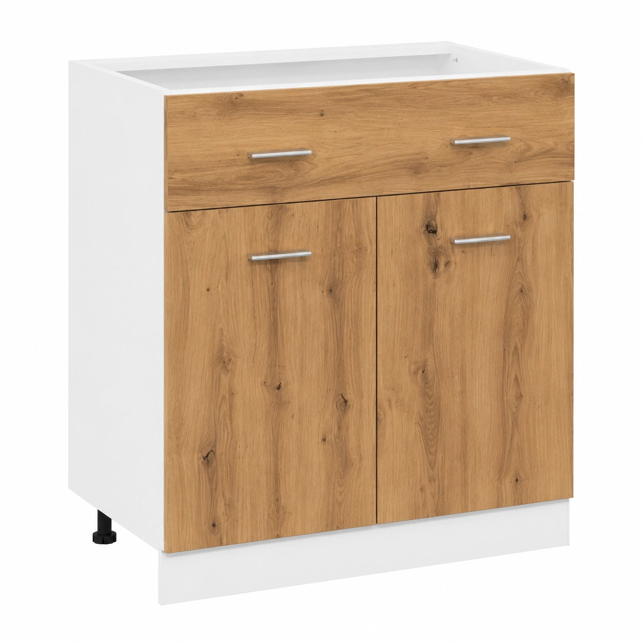 vidaXL Aparador de Madera Lyon, Roble Artesanal, 80x46x81,5 cm