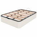 Canapé Abatible Dormidan: Espacio Amplio con Diseño Elegante, Tapa Resistente y Estilo Moderno (150x180cm, Blanco)