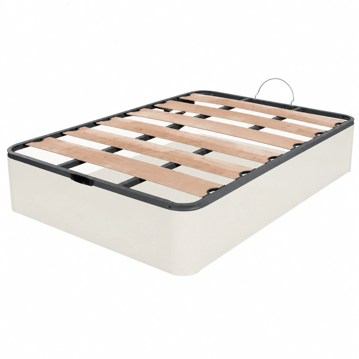 Canapé Abatible Dormidan: Espacio Amplio con Diseño Elegante, Tapa Resistente y Estilo Moderno (150x180cm, Blanco)