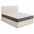 Set de Descanso Royal Sleep: Colchón Viscoelástico Ceramic Plus 160x200 y Canapé Abatible de Madera Blanca