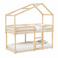 Cama de Pino Sólido con Tejado 80x200 cm, Diseño Moderno para Dormitorio